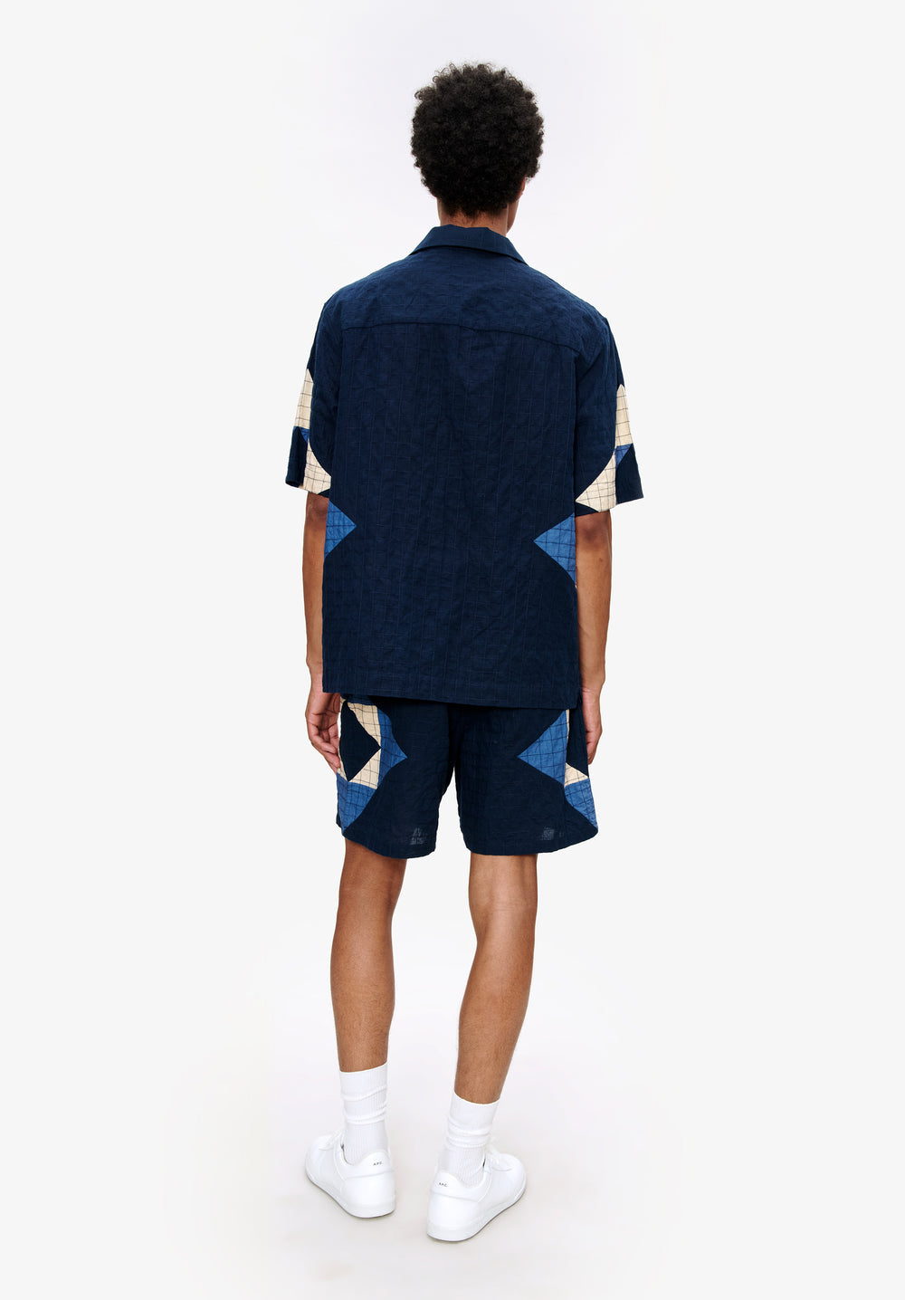 A.P.C. model in a summer outfit