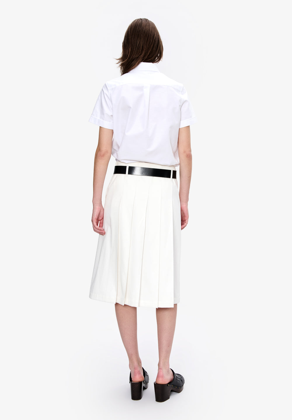 A.P.C. model in a shirt from the Summer collection