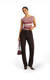 Shop Womens Striped Boat Neck Cap Sleeve Sweater