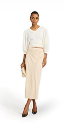 Shop Womens V-Neck Balloon Sleeve Sweater