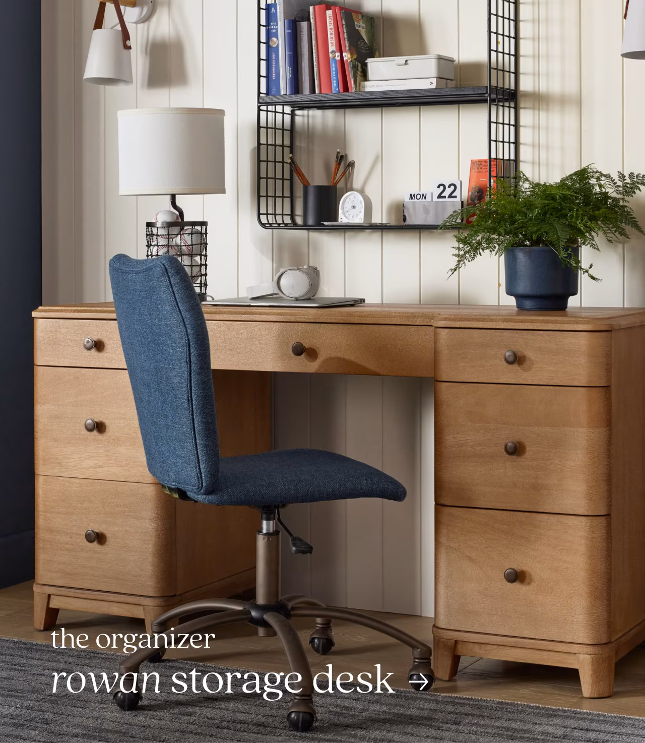 Rowan storage desk