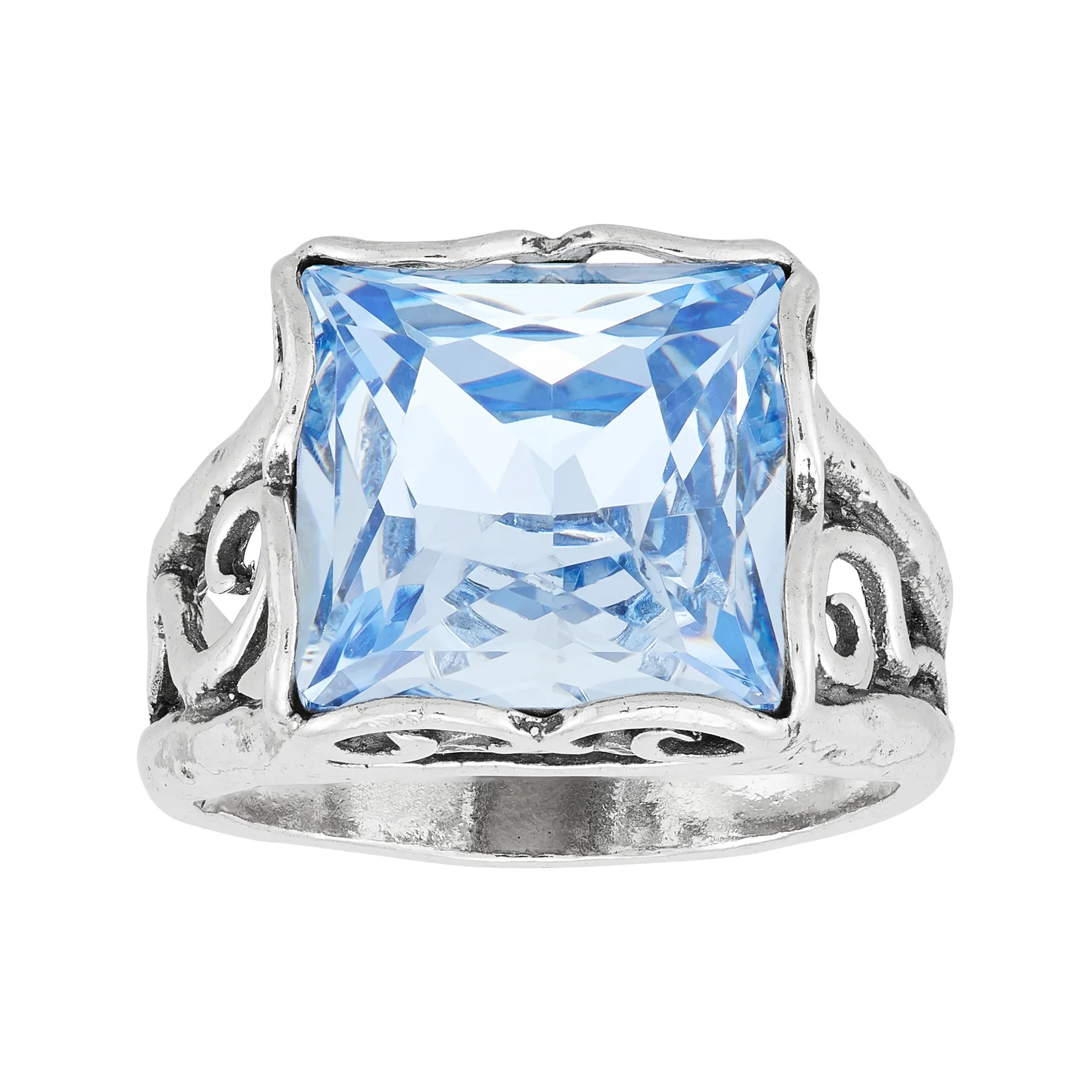 Cooling Effects Ring, Blue Crystal