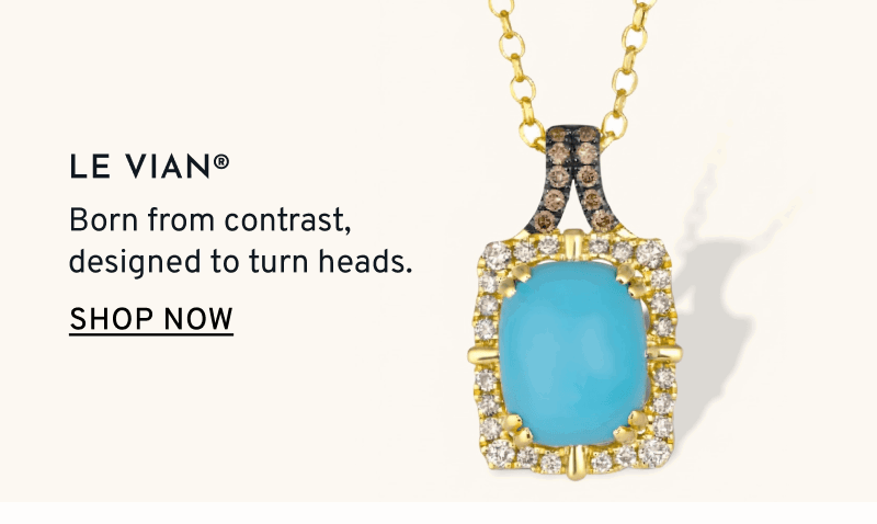Turquoise pendant necklace. Le Vian. Born from contrast, designed to turn heads. Click to Shop Now 