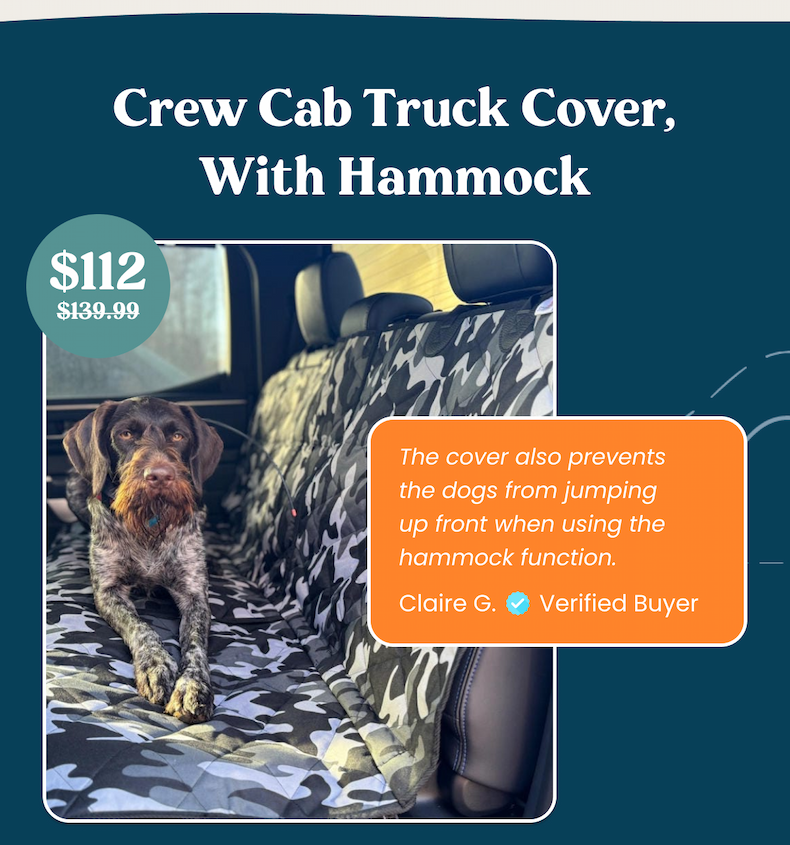 Crew Cab Truck Cover With Hammock