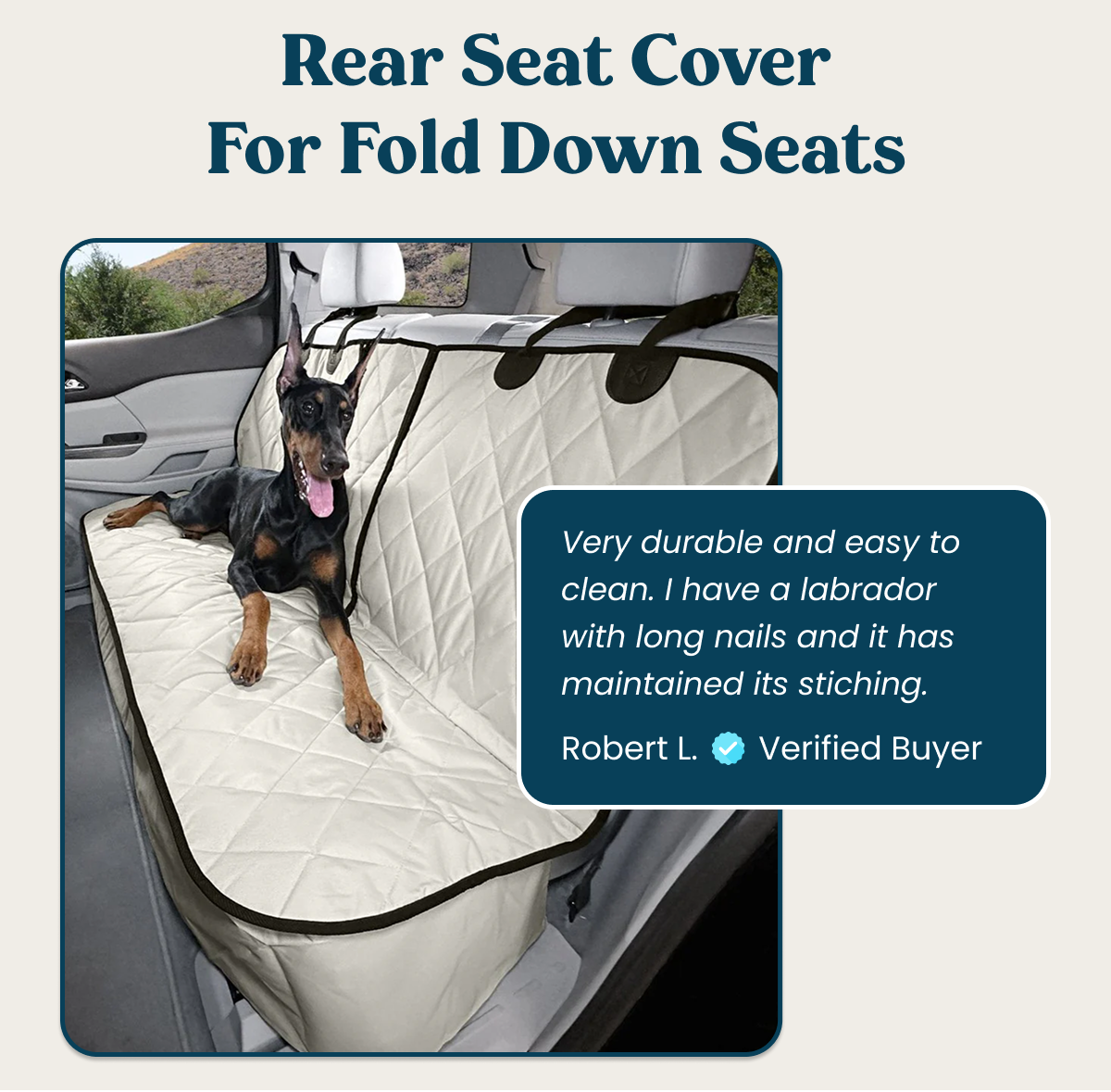 Rear Seat Cover For Fold Down Seats