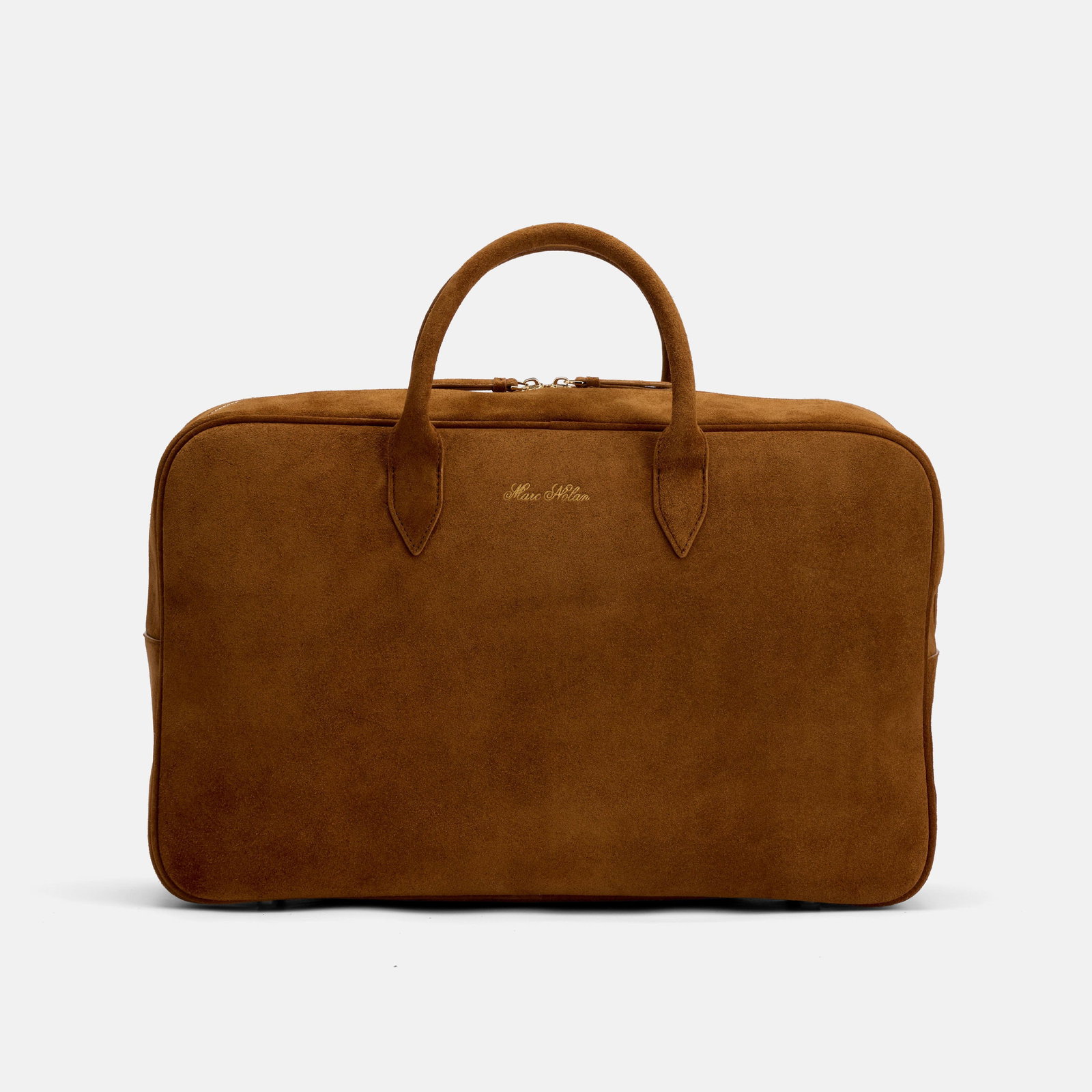 Image of Marc Nolan Toffee Suede Briefcase Duffle