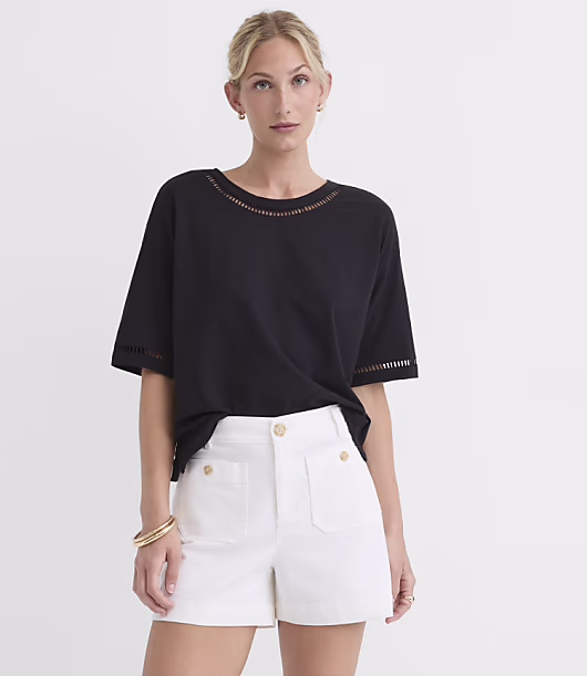 Cutout Jersey Modern Tee