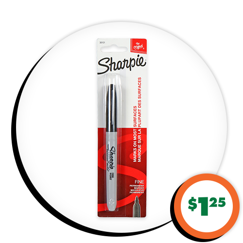 $1.25 Sharpie® Fine Point Markers