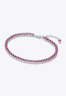 Sparkling Pink Tennis Bracelet