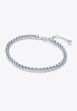 Sparkling Light Blue Tennis Bracelet