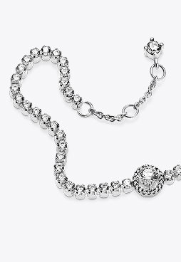 Sparkling Halo Tennis Bracelet