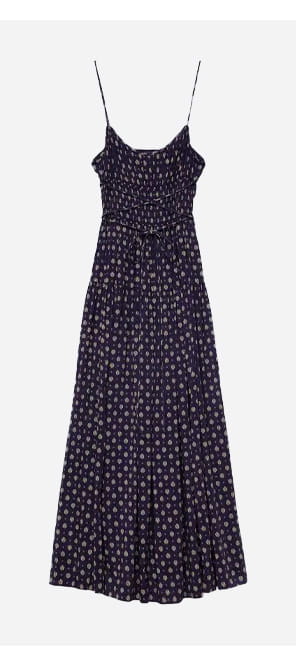 Safia Dress In Blue Cadiz Foulard