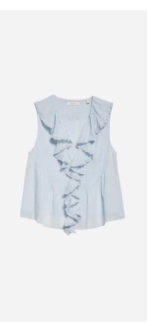 Hilda Top In Alice Blue