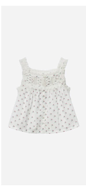 Fidella Top In Posy Calico