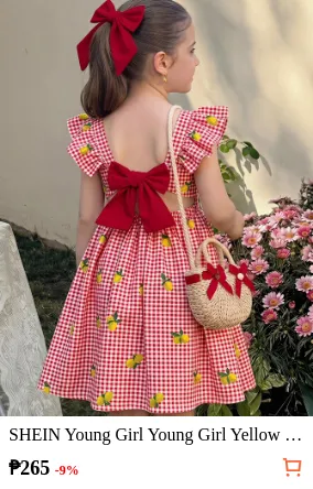 SHEIN Young Girl Young Girl Yellow...