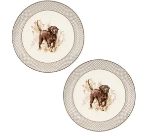 Southern Living® Hunting Dogs Collection Labrador Accent Plates, Set of 2, $28