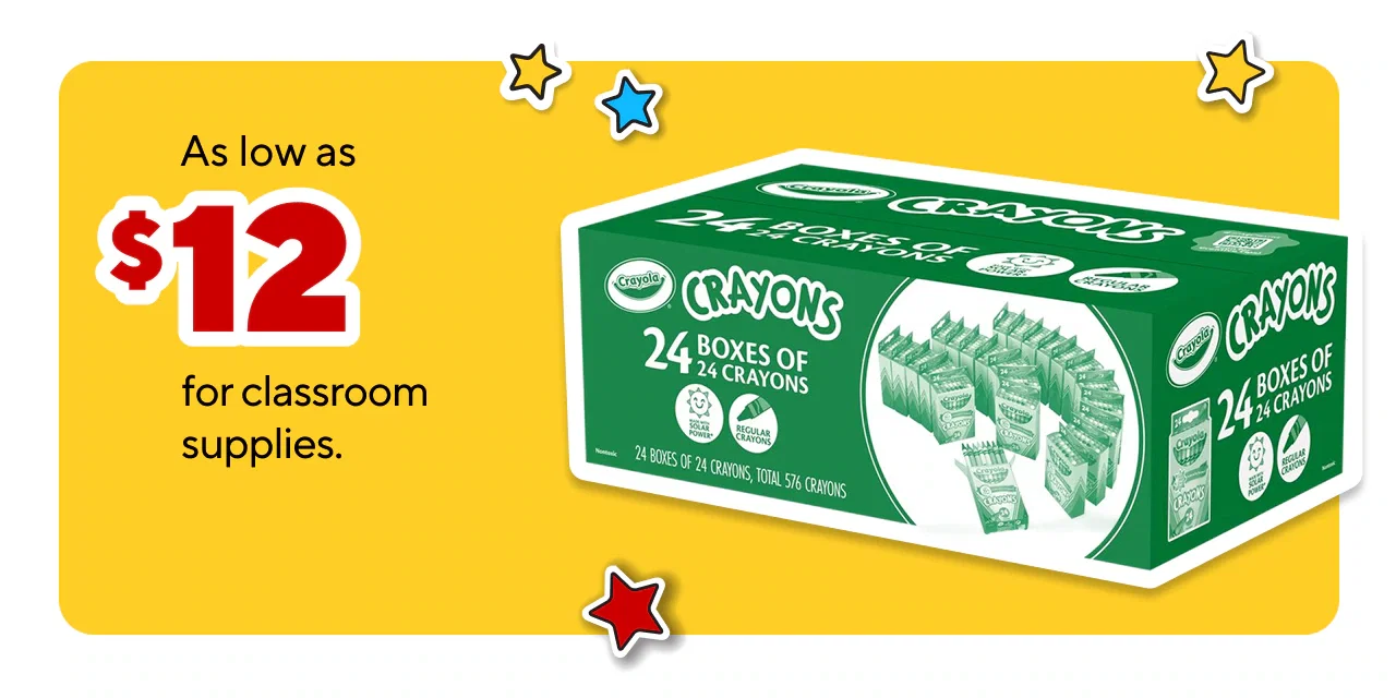 Bulk items for classroom starting at $12