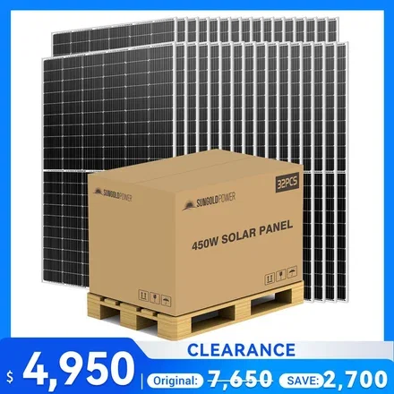 450W MONO PERC SOLAR PANEL FULL PALLET (32 PANELS) UL 61730 CEC Listed