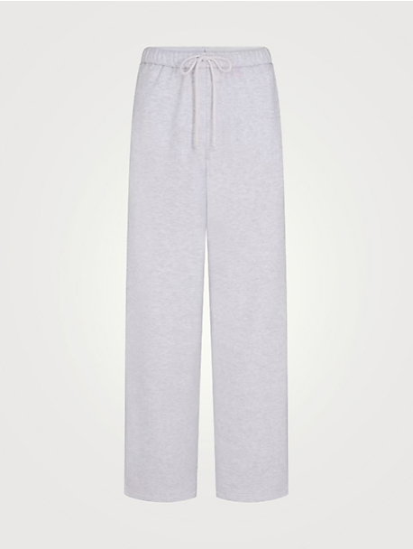 Cotton Fleece Classic Straight-Leg Pants