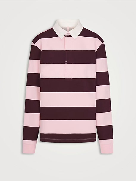 Boyfriend Fleece Oversized Polo Shirt