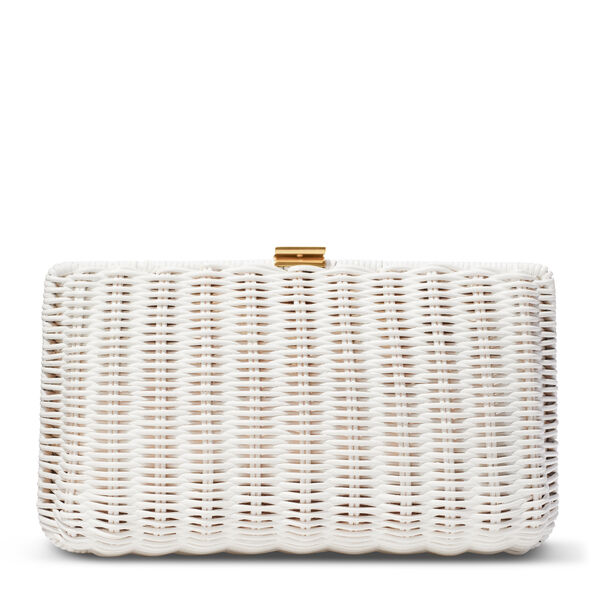 ADELINA WICKER CLUTCH