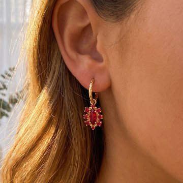 Kendra Scott Emma Crystal Framed Huggie Earrings