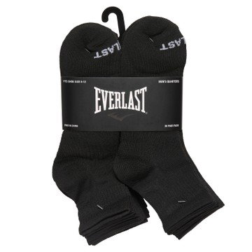 Everlast Men's Quarter Athletic Socks 20-Pairs
