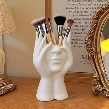 Artistic Body Silhouette Desk Organizer & Brush Holder