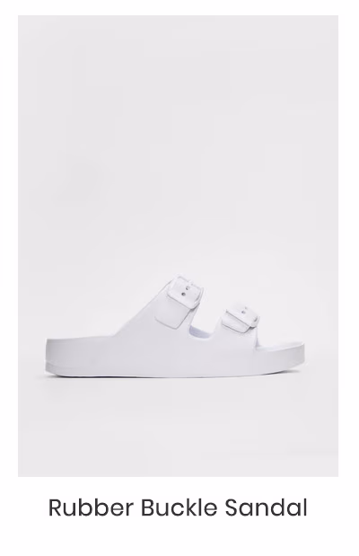 Rubber Buckle Sandal