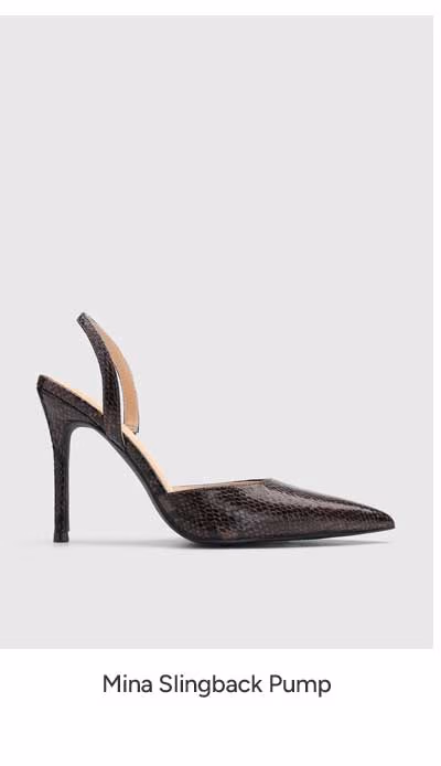 Mina Slingback Pump in Cacao