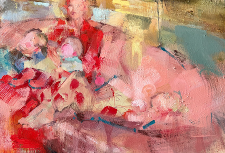 painting of family 