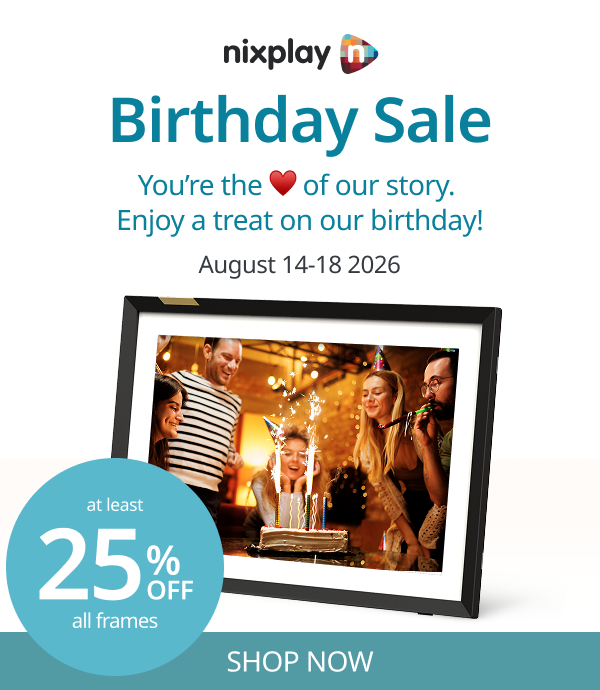 Birthday Sale! Enjoy at least 25% off all frames August 14-18