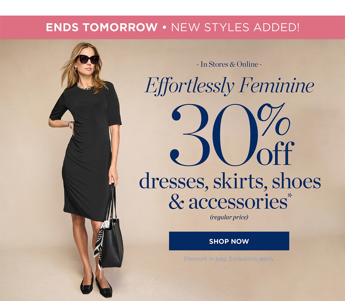 In Stores & Online! 30% off dresses, skirts, shoes & accessories | Shop Now