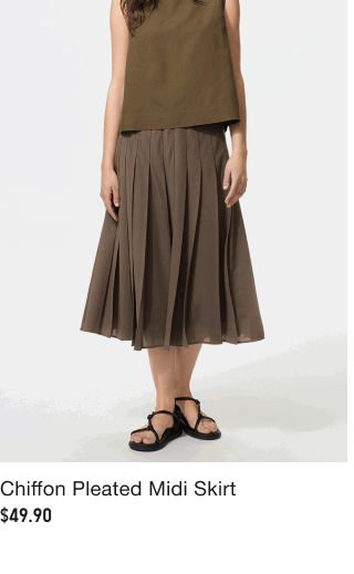 product7women0chiffon0pleated0midi0skirt