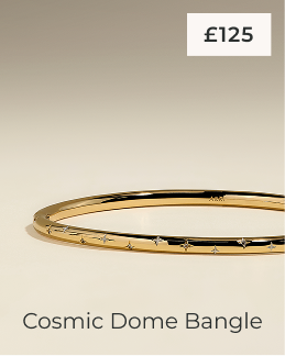 Cosmic Dome Bangle in Gold