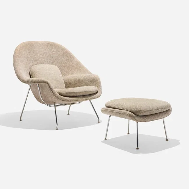 Eero Saarinen, Womb chair and ottoman