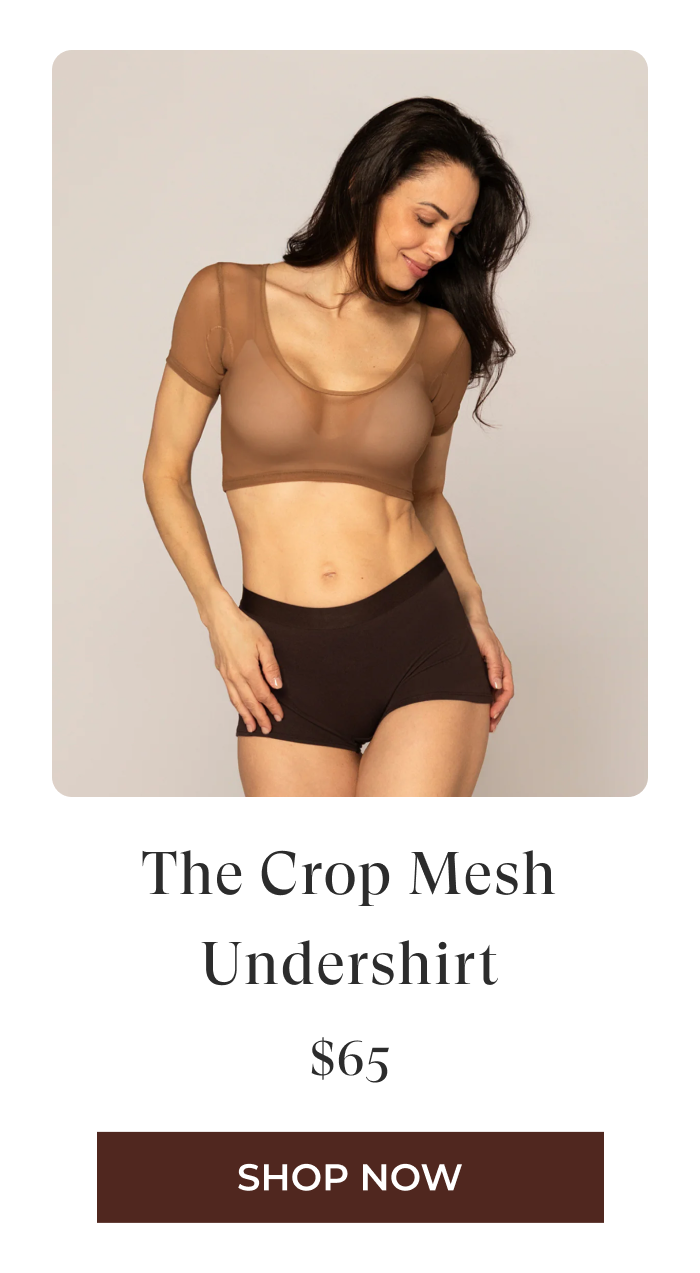 Shop The Crop Mesh Undershirt!