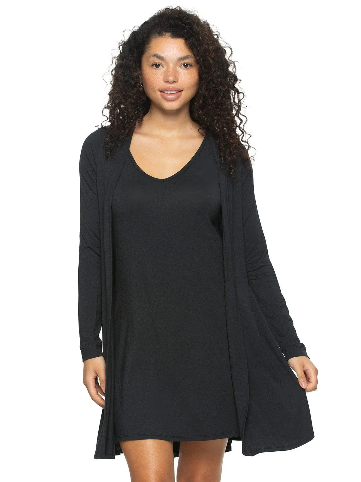Image of Modal Tank Chemise & Wrap Set