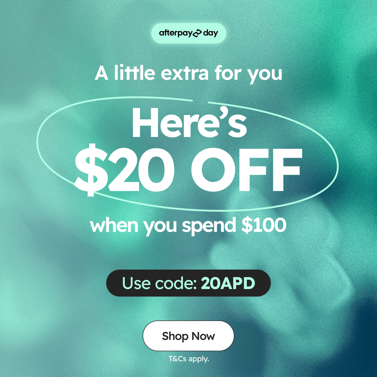 A little extra for you! Here's $20 OFF When you spend $100 Use code: 20APD