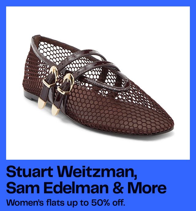 Stuart Weitzman, Sam Edelman & More Women’s flats up to 50% off.
