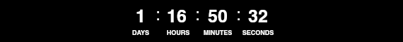 72 Hour Countdown Timer