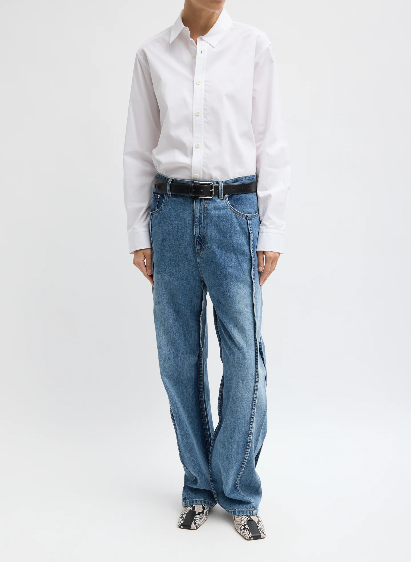 Image of Spring Denim Tuck Jean