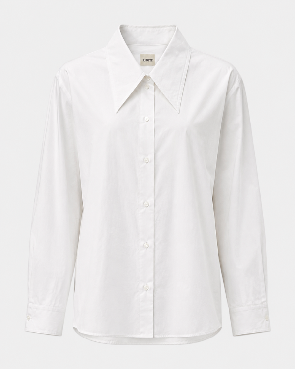 Khaite Lago Cotton-Poplin Shirt at Century 21 NYC