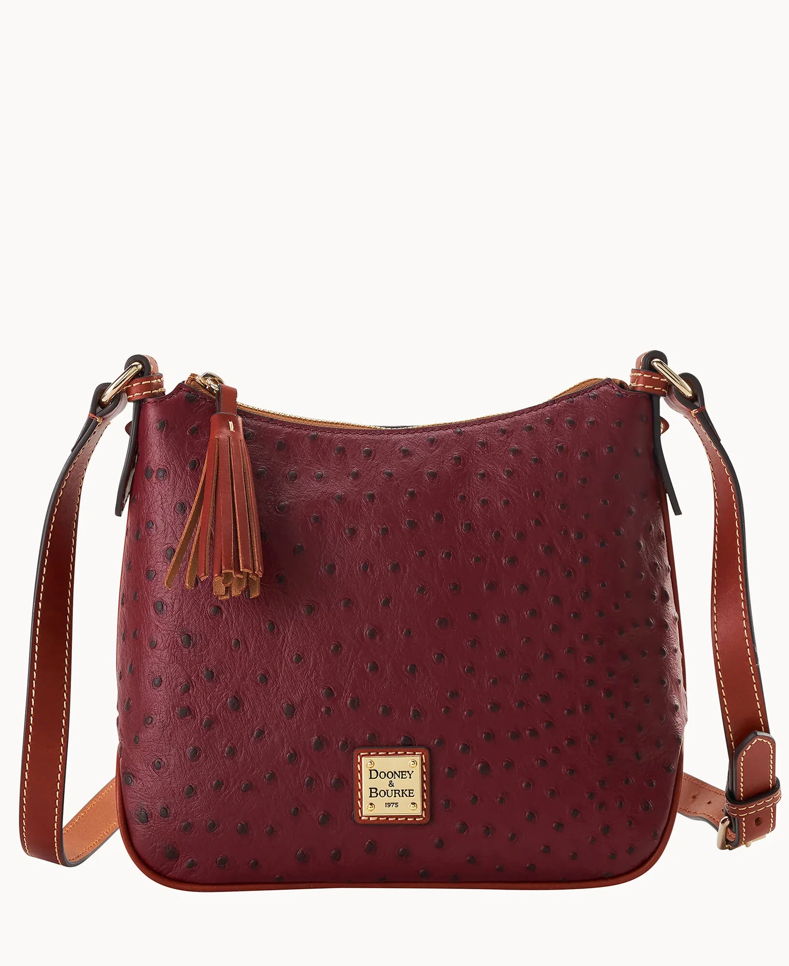 Image of Ostrich Crossbody Hobo