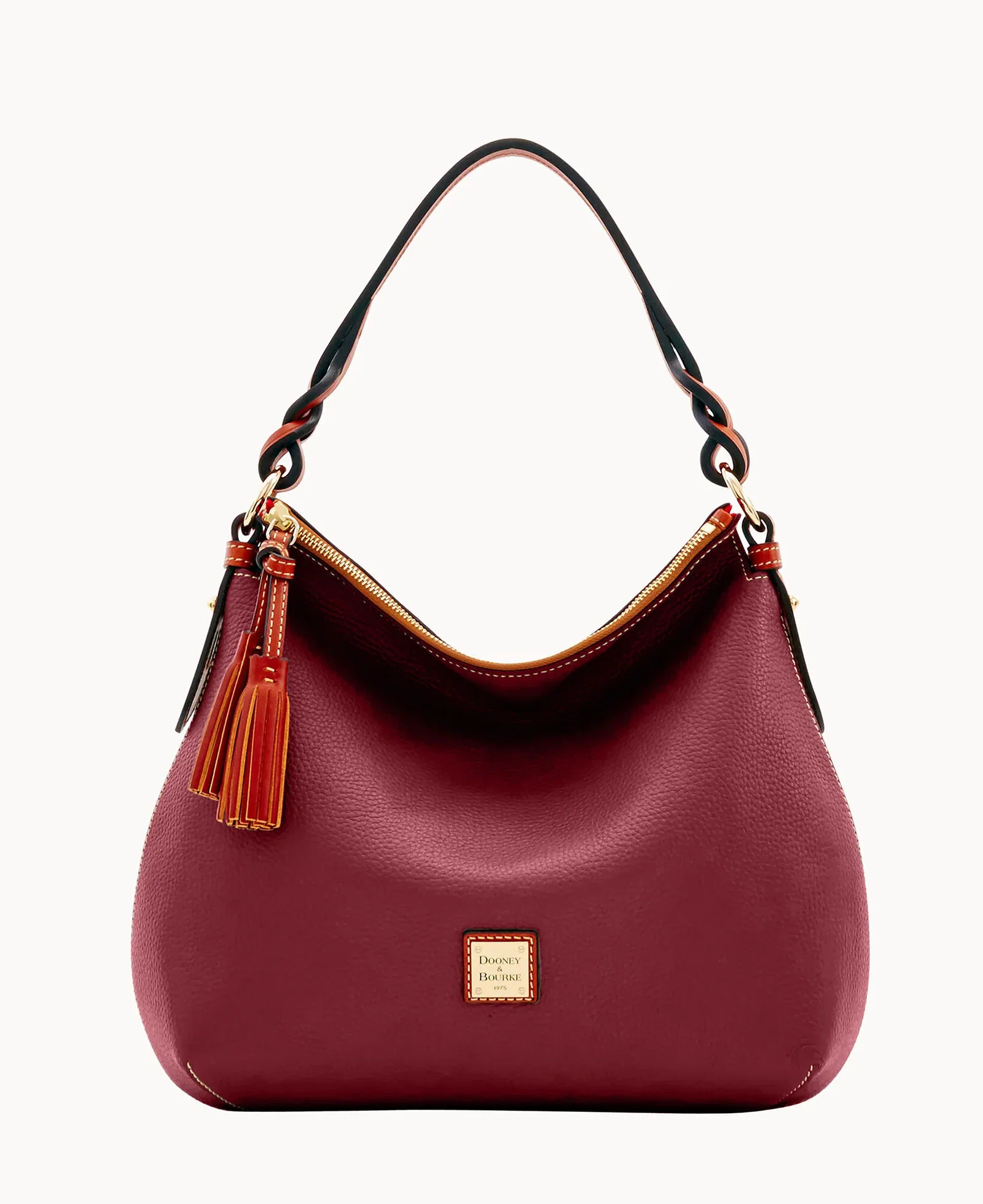 Image of Pebble Grain Twist Strap Hobo