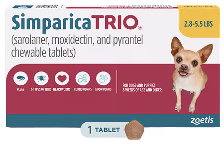 Simparica Trio Chewable Tablets for Dogs