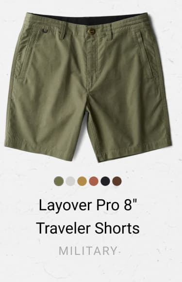Layover Pro Traveler Shorts