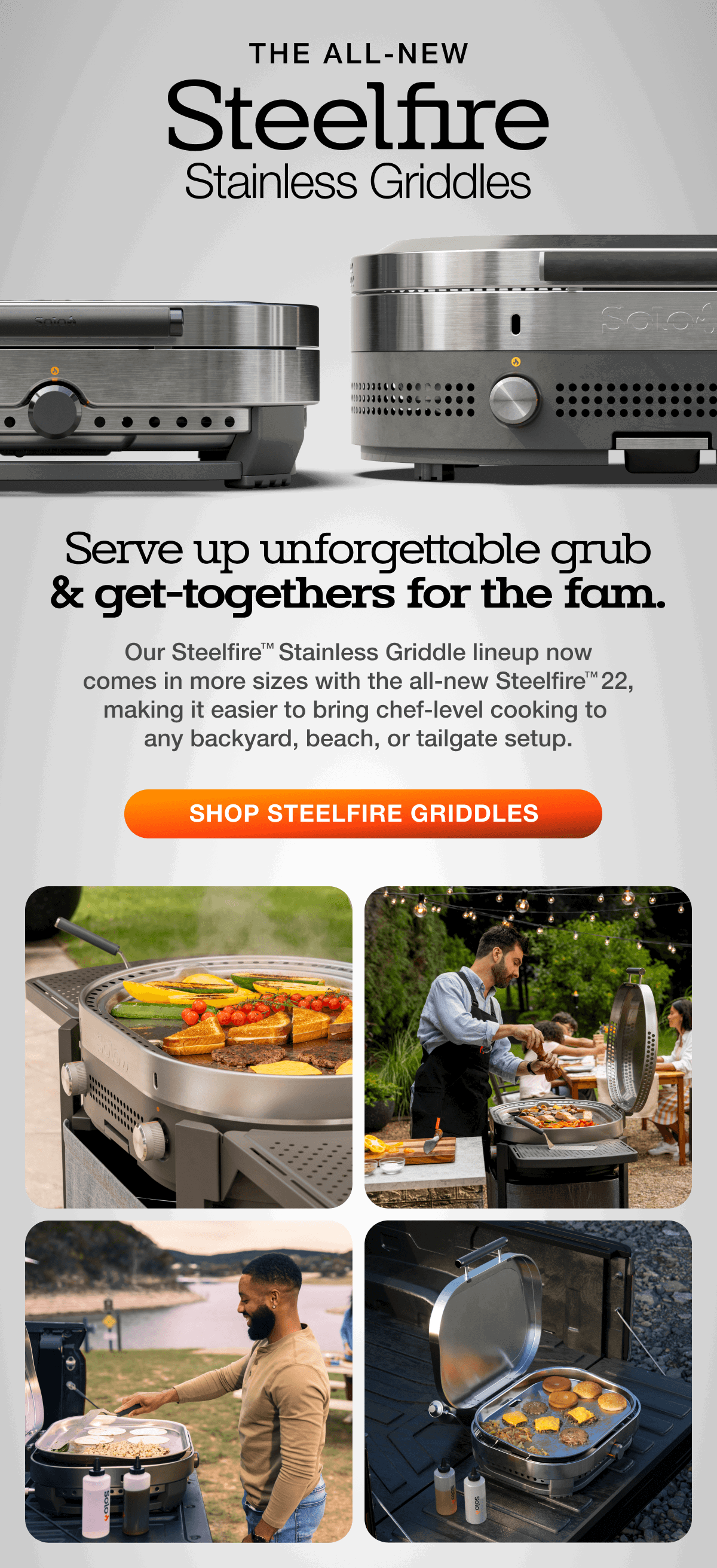 Steelfire 30 Stainless Griddle