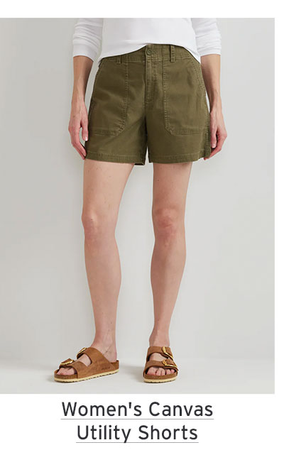 Women's Canvas Utility Shorts