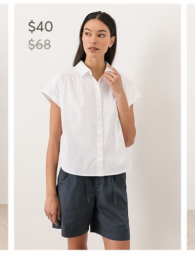 Organic All Day Poplin Easy Shirt